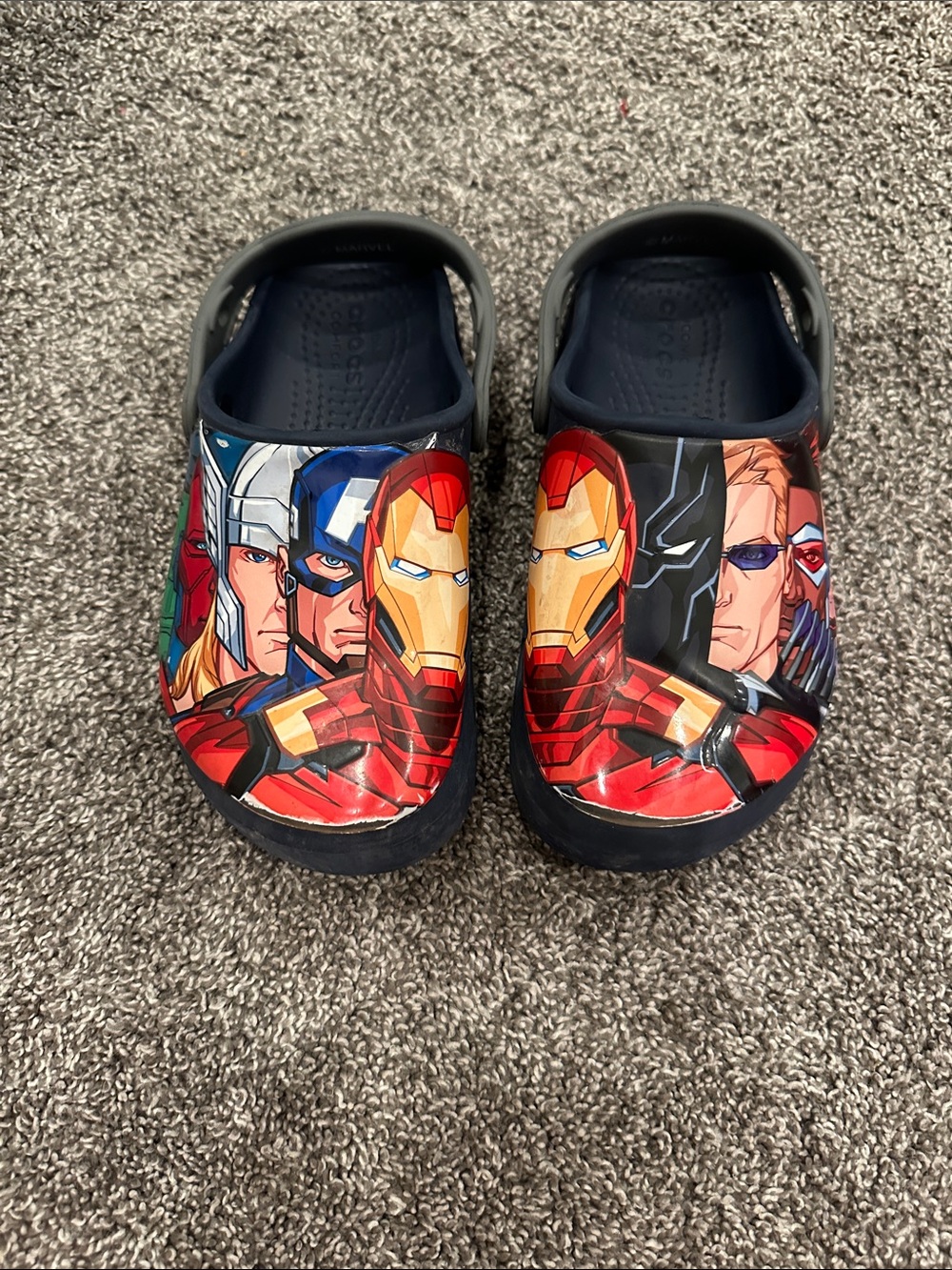 CROCS Kids Marvel Clog in Red, Blue & Black